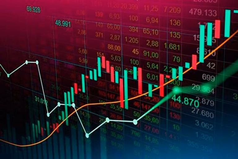 Gráfica de velas para trading